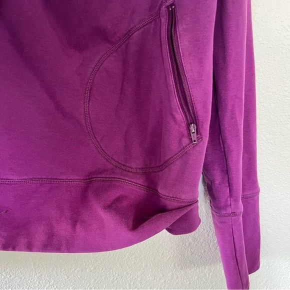 Athleta Purple Pink Crossover Cowl Neck Jacket - Picture 4 of 10